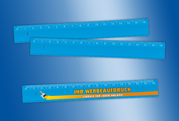 15 Zimmermannsbleistifte mit Gravur / mit Lineal / je 5x weiß, rot und blau - Li